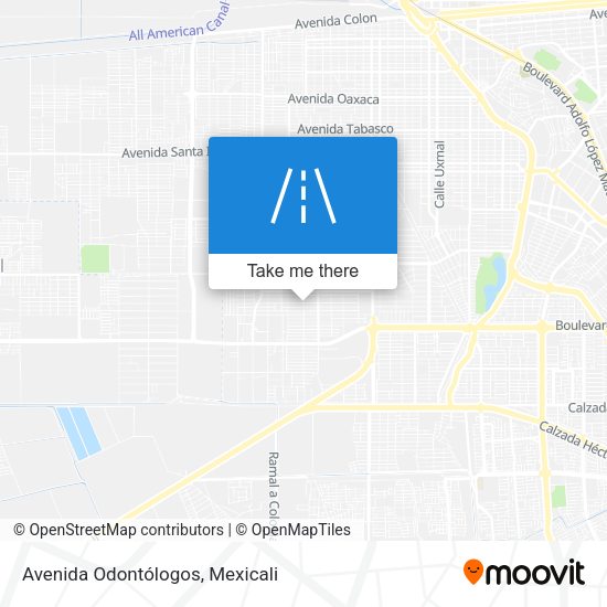 Avenida Odontólogos map