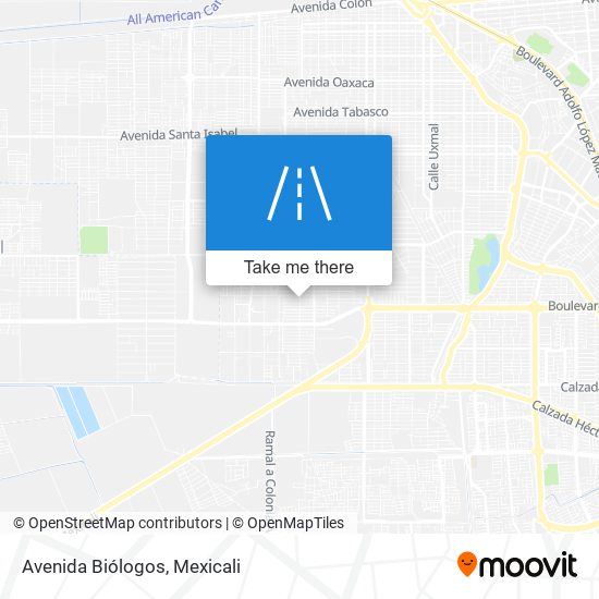 Avenida Biólogos map