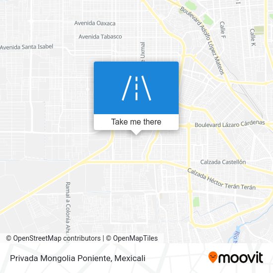 Privada Mongolia Poniente map
