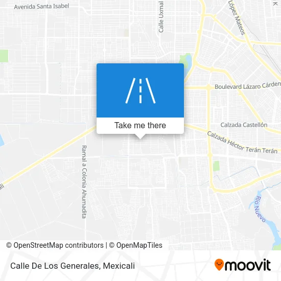 Mapa de Calle De Los Generales