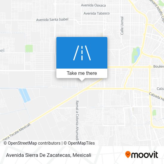 Avenida Sierra De Zacatecas map