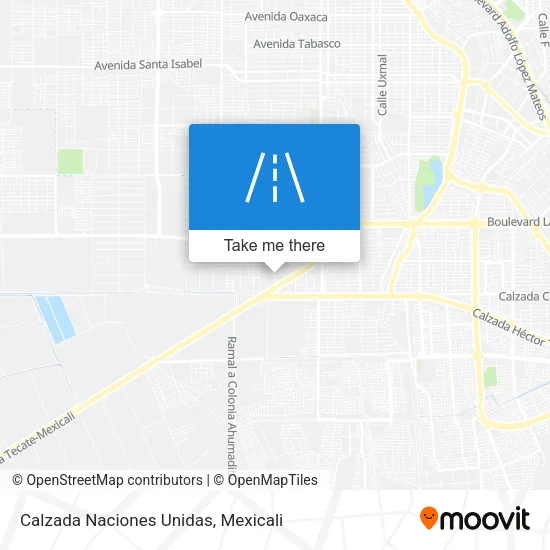 Mapa de Calzada Naciones Unidas