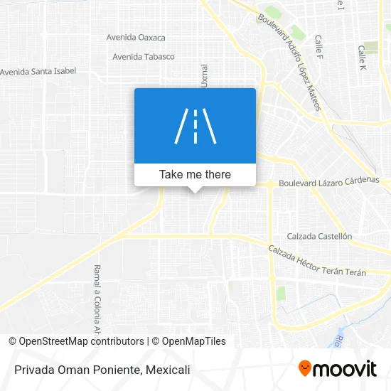 Mapa de Privada Oman Poniente