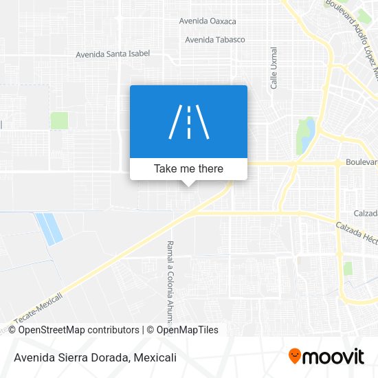 Avenida Sierra Dorada map