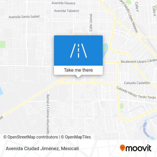 Avenida Ciudad Jiménez map