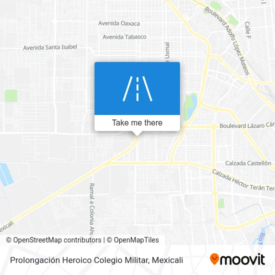 Mapa de Prolongación Heroico Colegio Militar