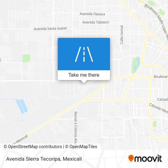 Avenida Sierra Tecoripa map