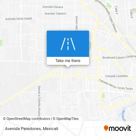 Mapa de Avenida Paredones