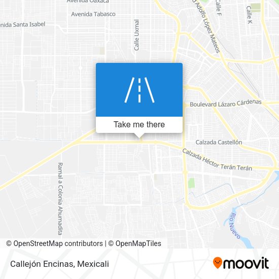 Callejón Encinas map