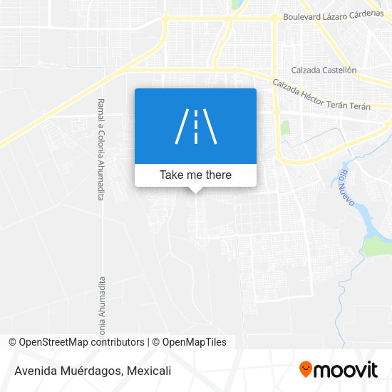 Mapa de Avenida Muérdagos