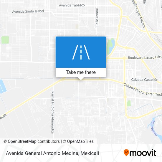 Avenida General Antonio Medina map