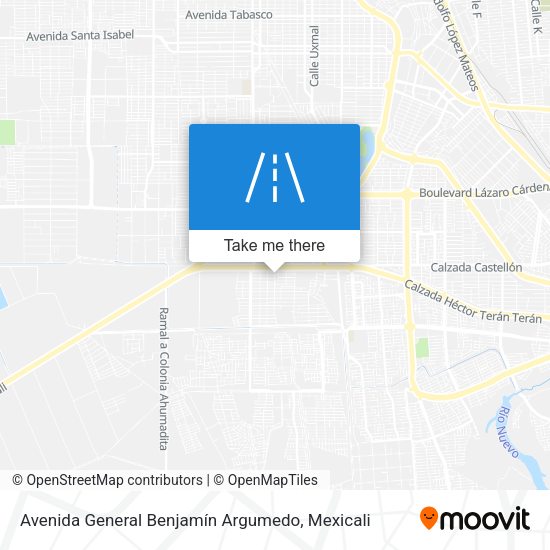 Avenida General Benjamín Argumedo map