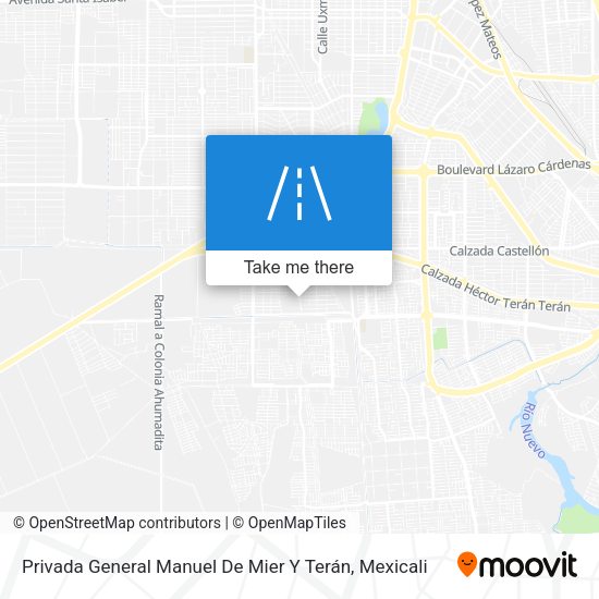 Mapa de Privada General Manuel De Mier Y Terán