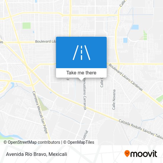 Mapa de Avenida Río Bravo