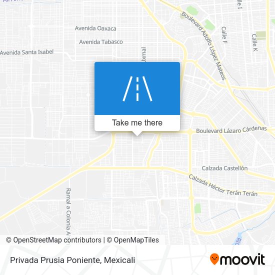 Privada Prusia Poniente map