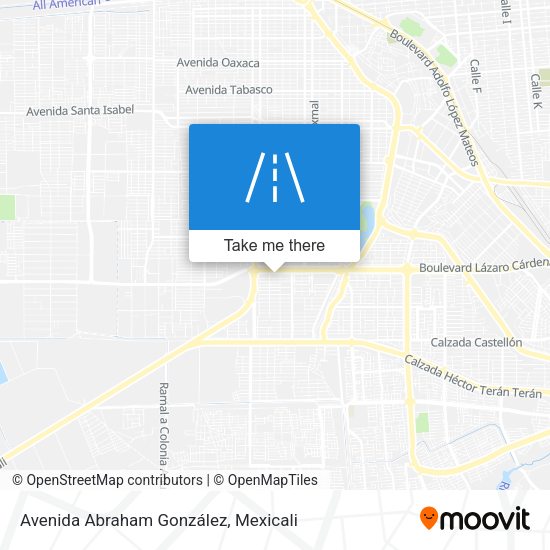 Avenida Abraham González map