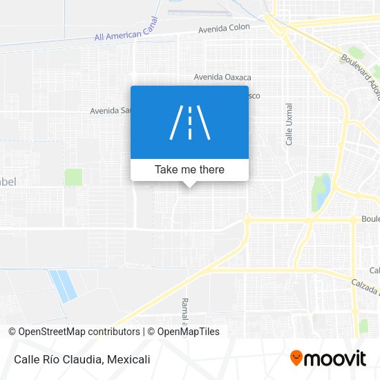 Calle Río Claudia map