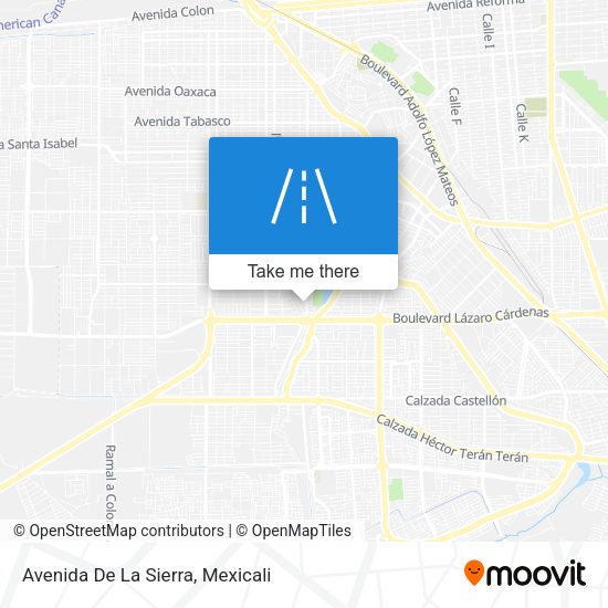 Mapa de Avenida De La Sierra