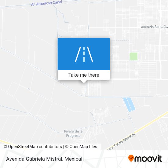 Avenida Gabriela Mistral map