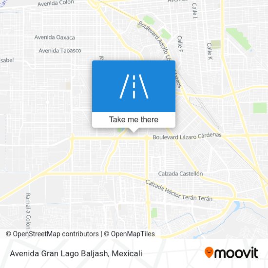 Avenida Gran Lago Baljash map