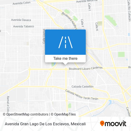 Avenida Gran Lago De Los Esclavos map