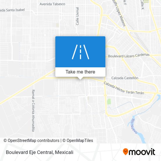 Mapa de Boulevard Eje Central