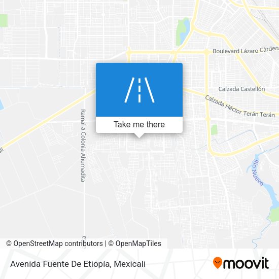 Mapa de Avenida Fuente De Etiopía