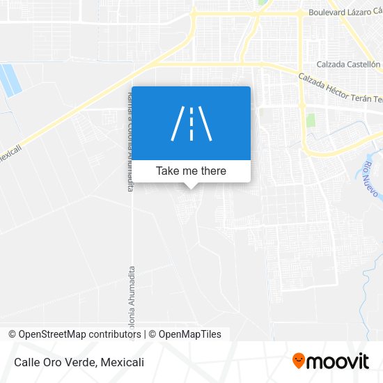 Mapa de Calle Oro Verde