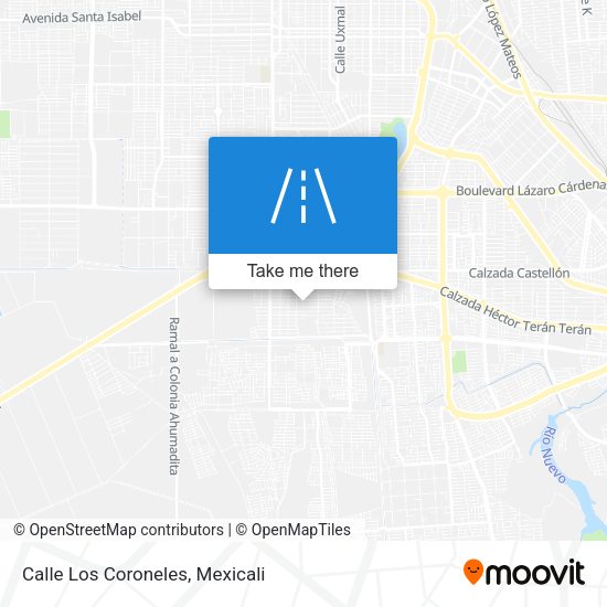 Mapa de Calle Los Coroneles