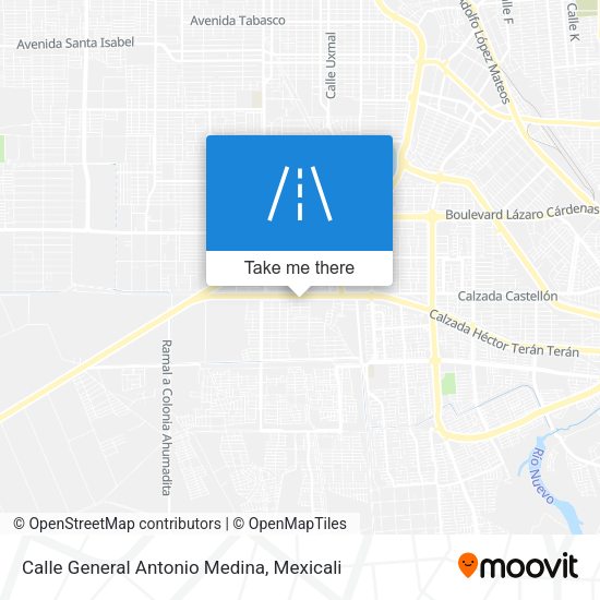 Mapa de Calle General Antonio Medina