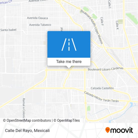 Mapa de Calle Del Rayo