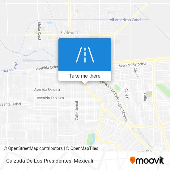 Calzada De Los Presidentes map