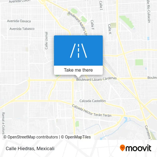 Mapa de Calle Hiedras