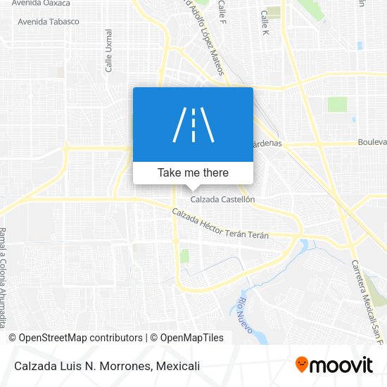 Calzada Luis N. Morrones map