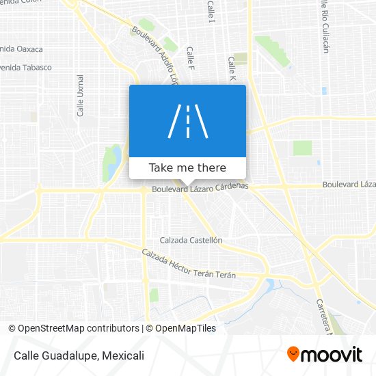 Calle Guadalupe map