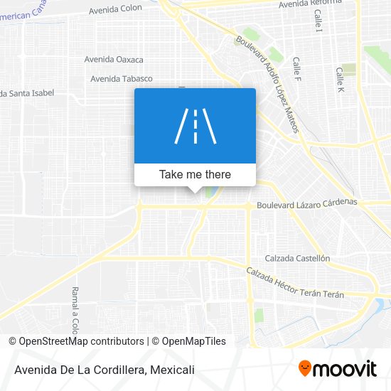 Avenida De La Cordillera map