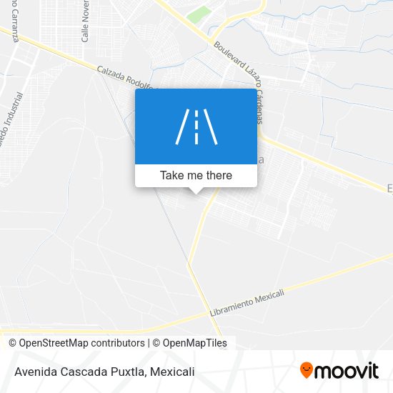 Avenida Cascada Puxtla map