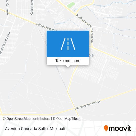 Mapa de Avenida Cascada Salto