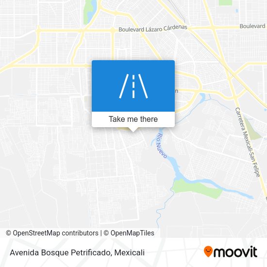 Avenida Bosque Petrificado map