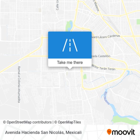 Mapa de Avenida Hacienda San Nicolás