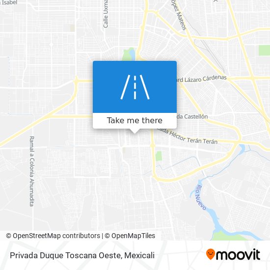 Mapa de Privada Duque Toscana Oeste