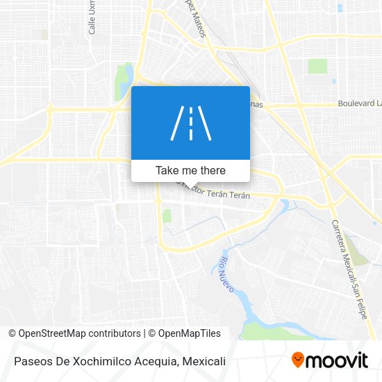 Mapa de Paseos De Xochimilco Acequia