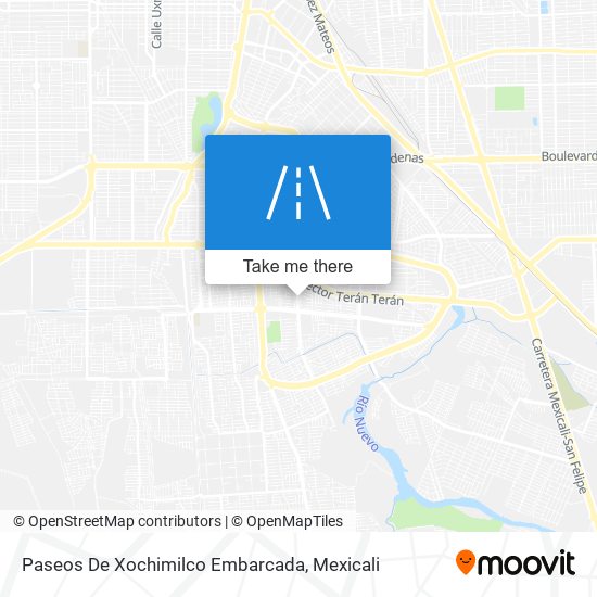 Mapa de Paseos De Xochimilco Embarcada