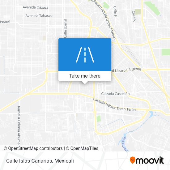 Calle Islas Canarias map
