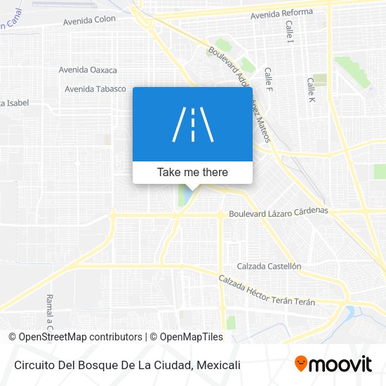 Mapa de Circuito Del Bosque De La Ciudad