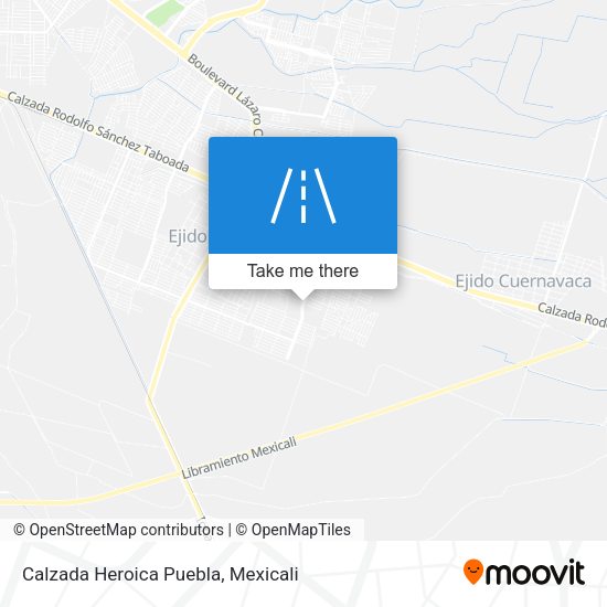 Calzada Heroica Puebla map
