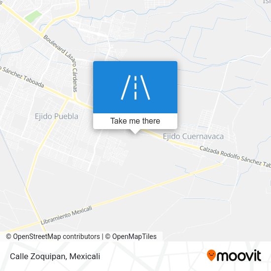 Mapa de Calle Zoquipan