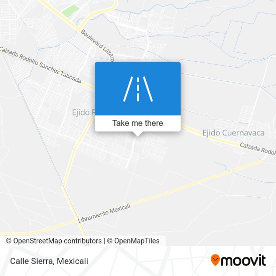 Mapa de Calle Sierra