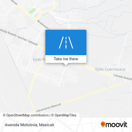 Mapa de Avenida Motolinia