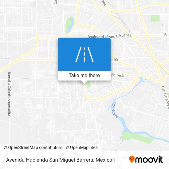 Avenida Hacienda San Miguel Barrera map